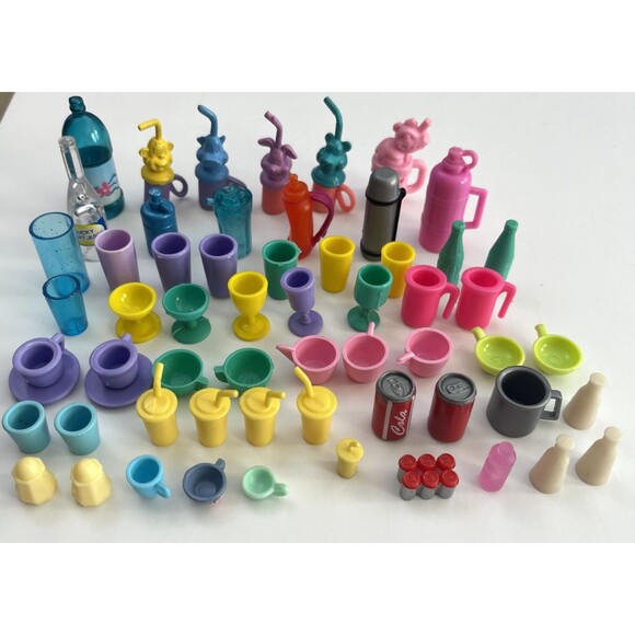 Vintage Barbie‎ Food Kitchen Dishes Cooking Accessories LOT - Picture 2 of 7